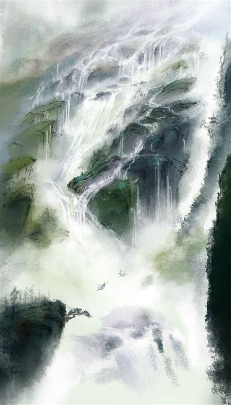 流水画